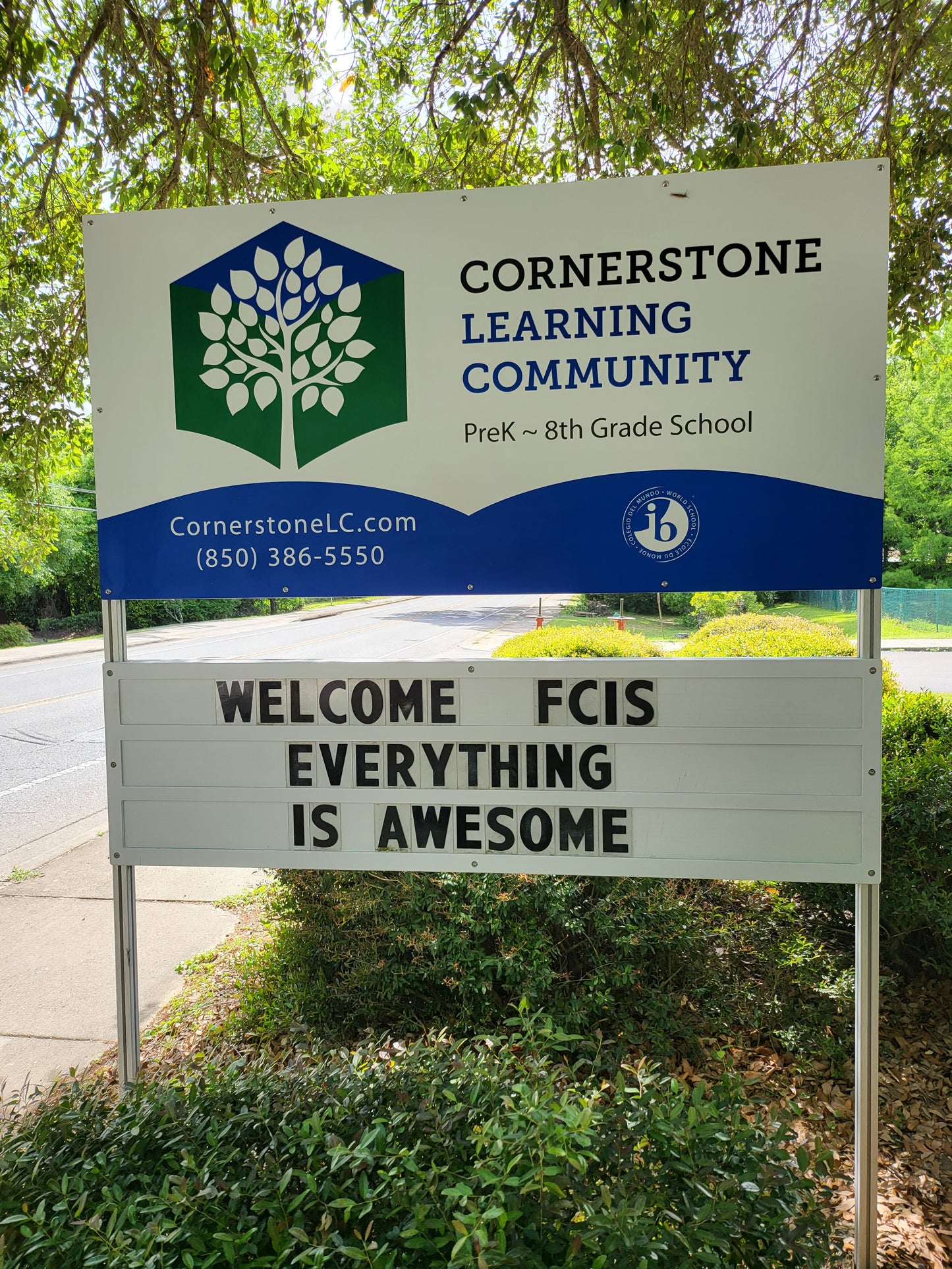 Entrance Sign with Marquee