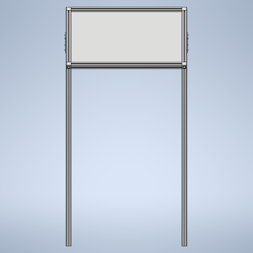 Angled Wayside Exhibit Mount (Aluminum Extrusion)