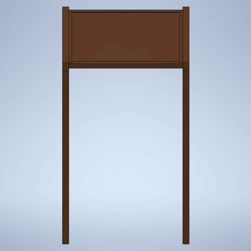 Angled Wayside Exhibit Mount (Aluminum/Steel)