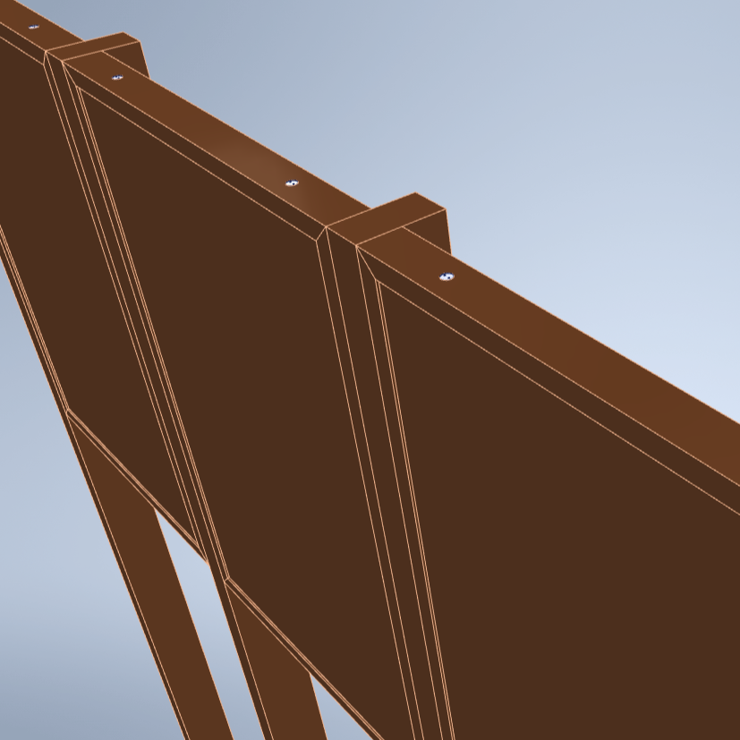 Triple Upright Wayside Exhibit Mount (Aluminum/Steel)