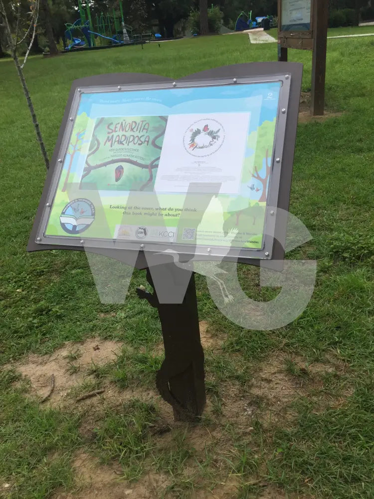 Book Pedestal Wayside Exhibit Mount