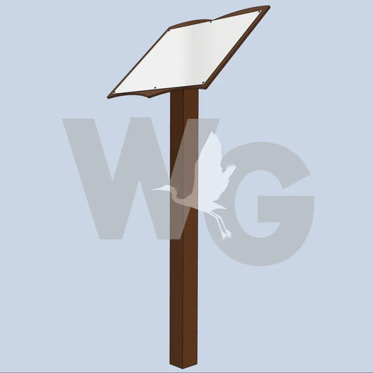 Book Pedestal Wayside Exhibit Mount