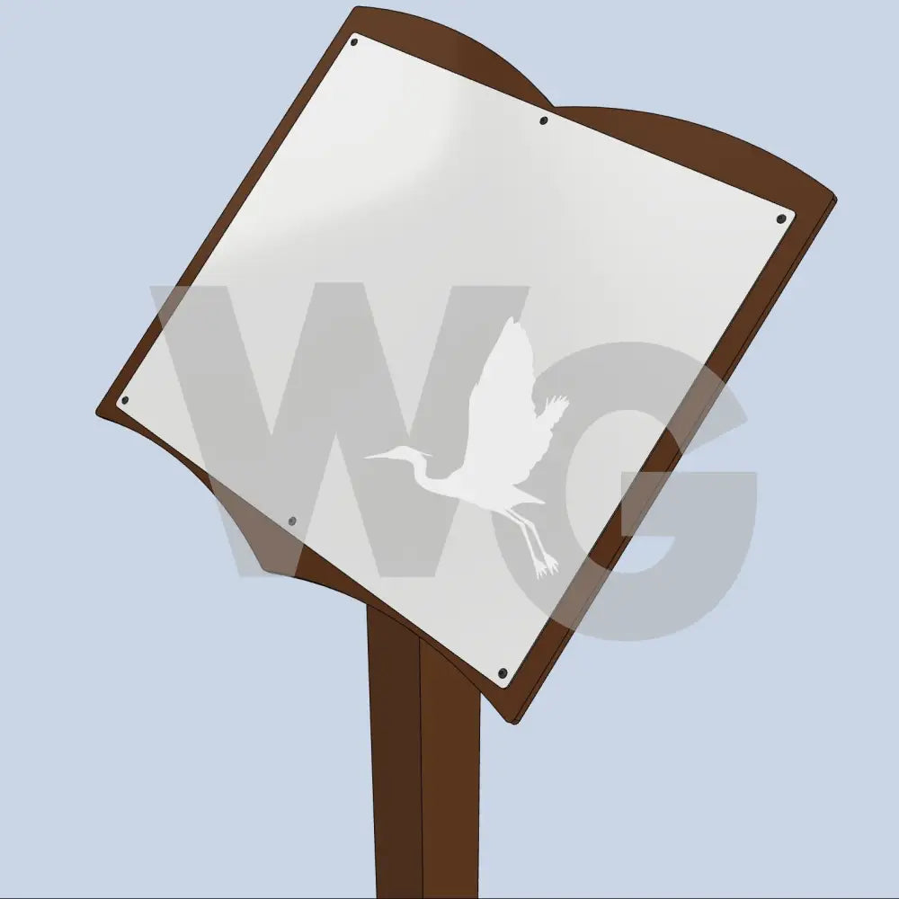 Book Pedestal Wayside Exhibit Mount