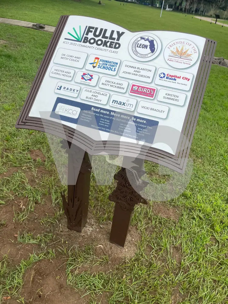 Book Pedestal Wayside Exhibit Mount