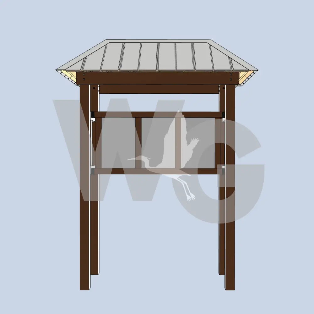 Sheltered Kiosk 3 (Aluminum/Steel)