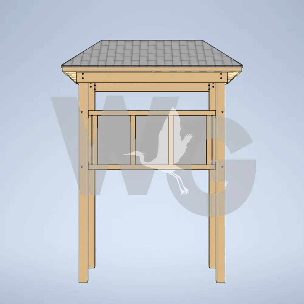 Sheltered Kiosk 6 (Wood/Recycled Lumber)