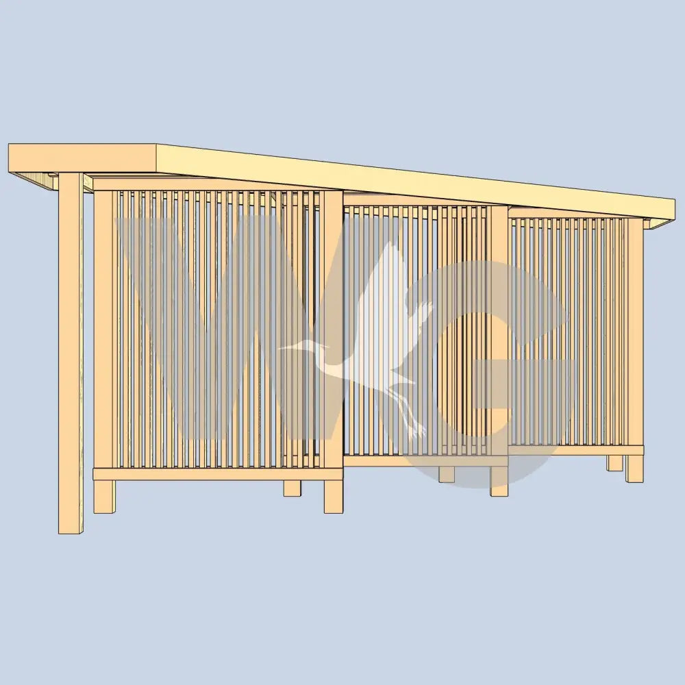 Slat Kiosk (Wood/ Recycled Lumber)