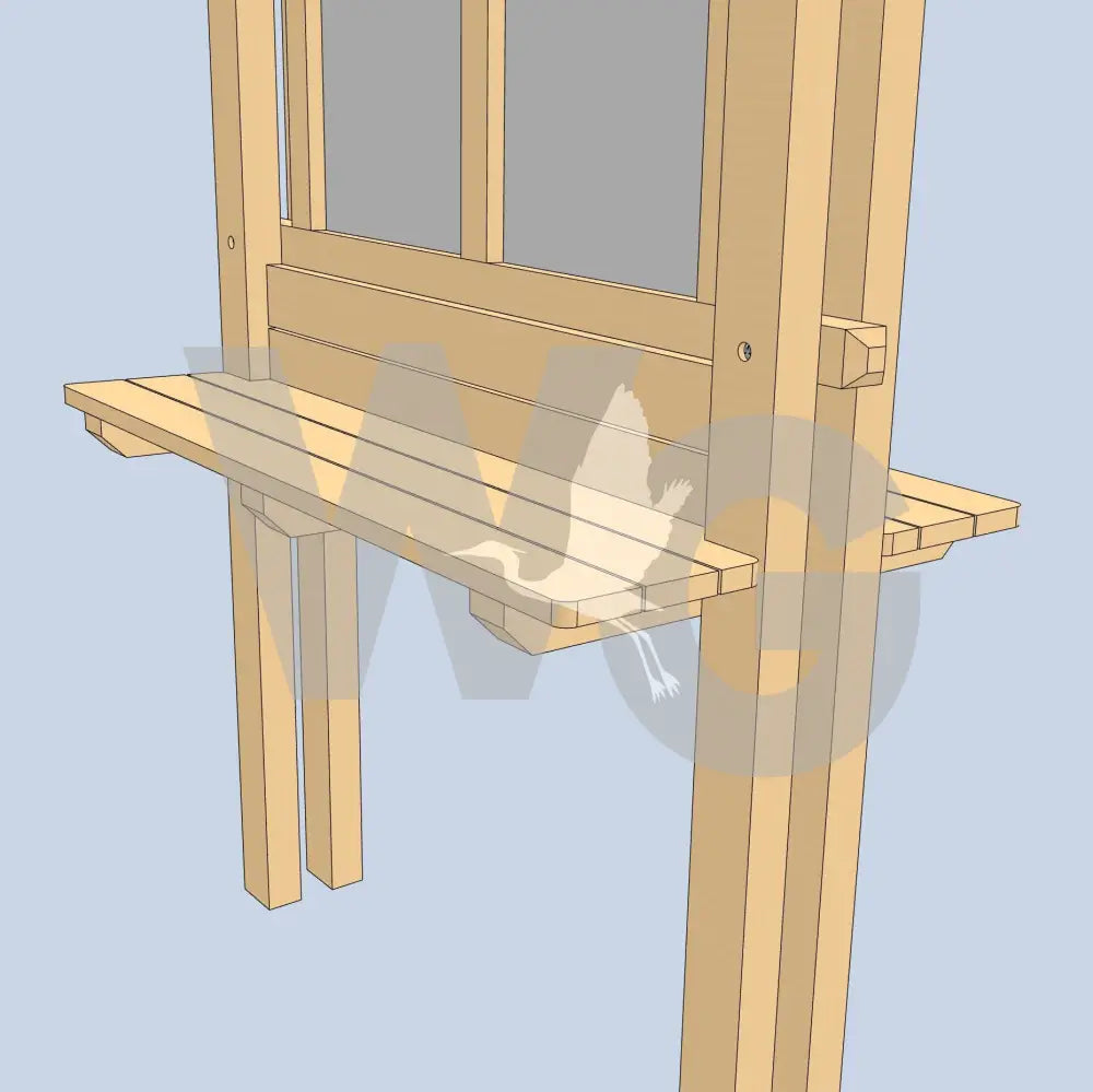 Trailhead Bench Kiosk 4 (Wood/Recycled Lumber)