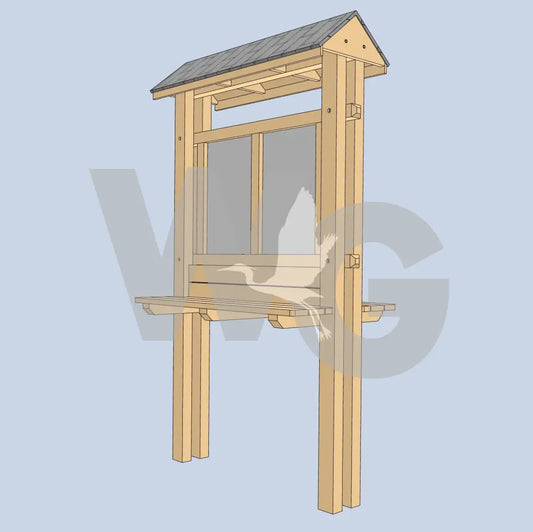 Trailhead Bench Kiosk 4 (Wood/Recycled Lumber)