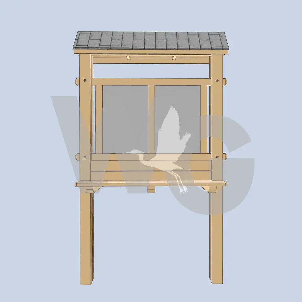 Trailhead Bench Kiosk 4 (Wood/Recycled Lumber)
