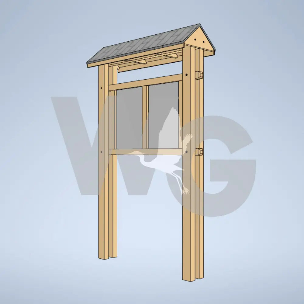 Trailhead Kiosk 24 (Wood/Recycled Lumber)