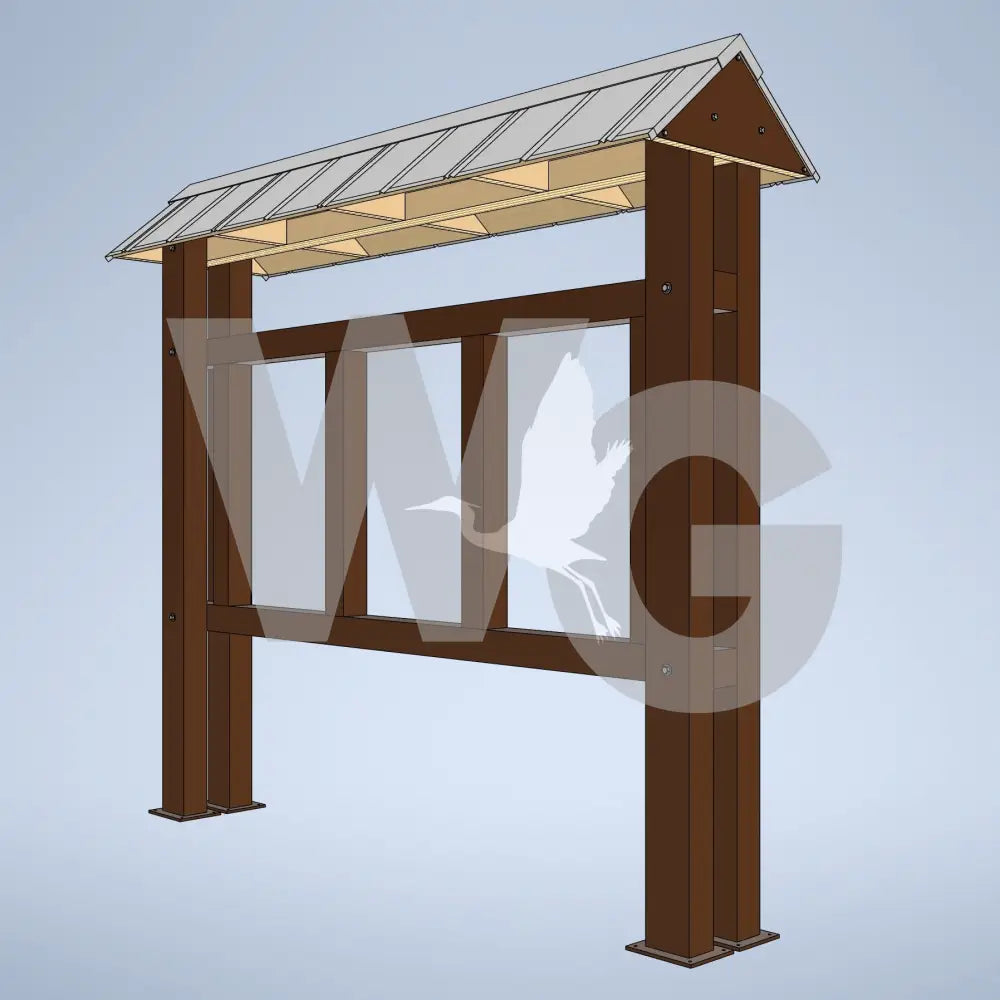 Trailhead Kiosk 3 (Aluminum/steel)
