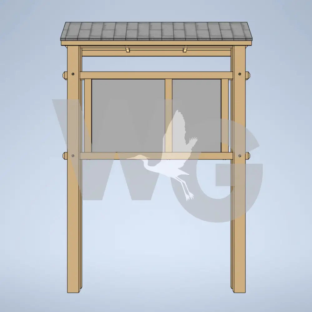 Trailhead Kiosk 3 (Wood/Recycled Lumber)