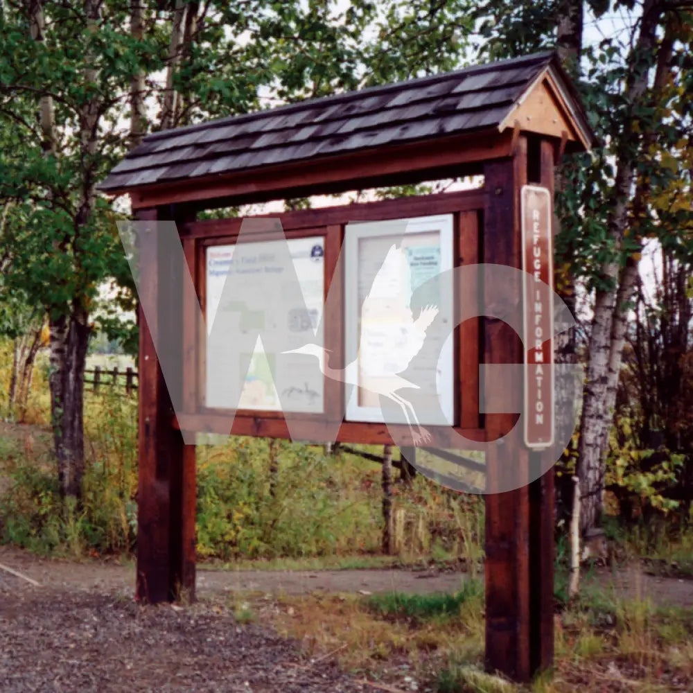 Trailhead Kiosk 3 (Wood/Recycled Lumber)