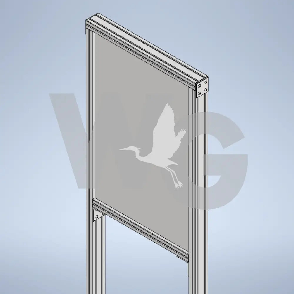 Upright Wayside Exhibit Mount (Aluminum Extrusion)