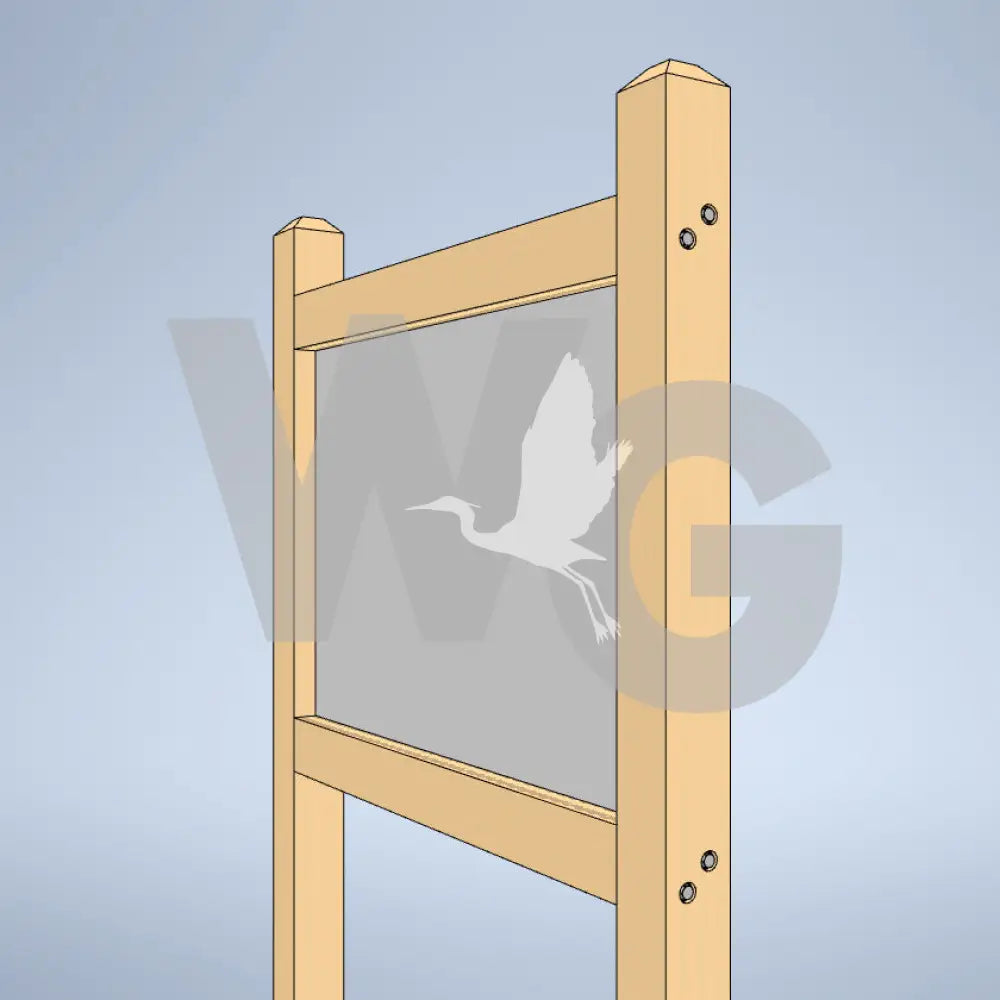 Upright Wayside Exhibit Mounts (Wood/Recycled Lumber)