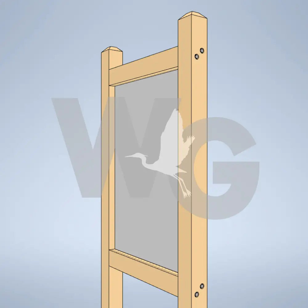 Upright Wayside Exhibit Mounts (Wood/Recycled Lumber)