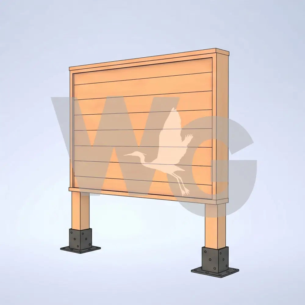 Wall Kiosk 2 (Wood/Recycled Lumber)