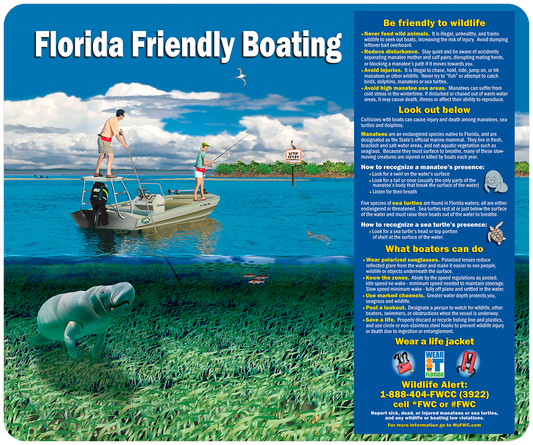 Florida Friendly Boating Sign