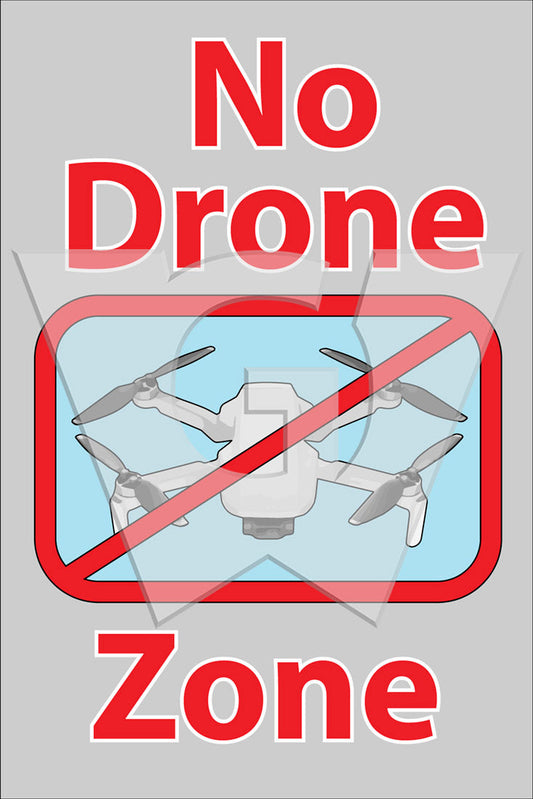 No Drone Zone Sign