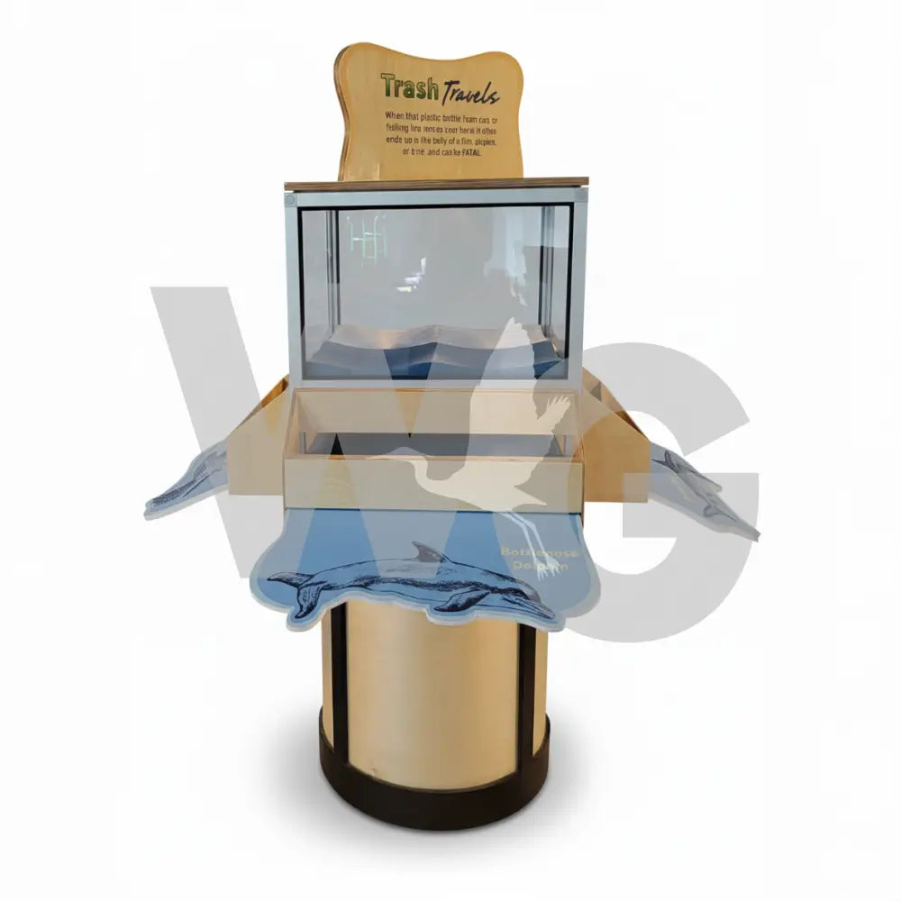 Horizontal Spin Cube Exhibit