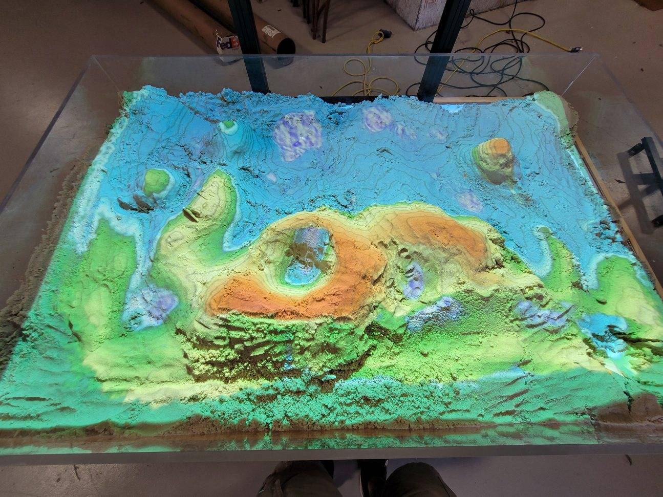 AR Sandbox Table Exhibit