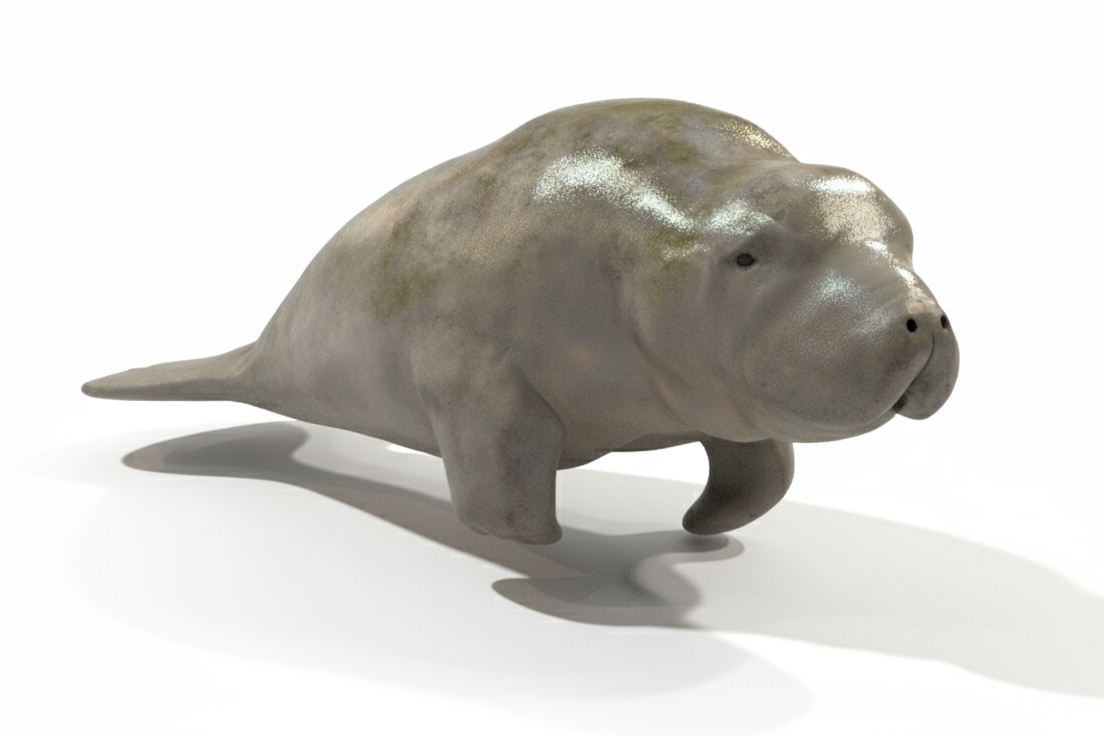Manatee Diorama Model