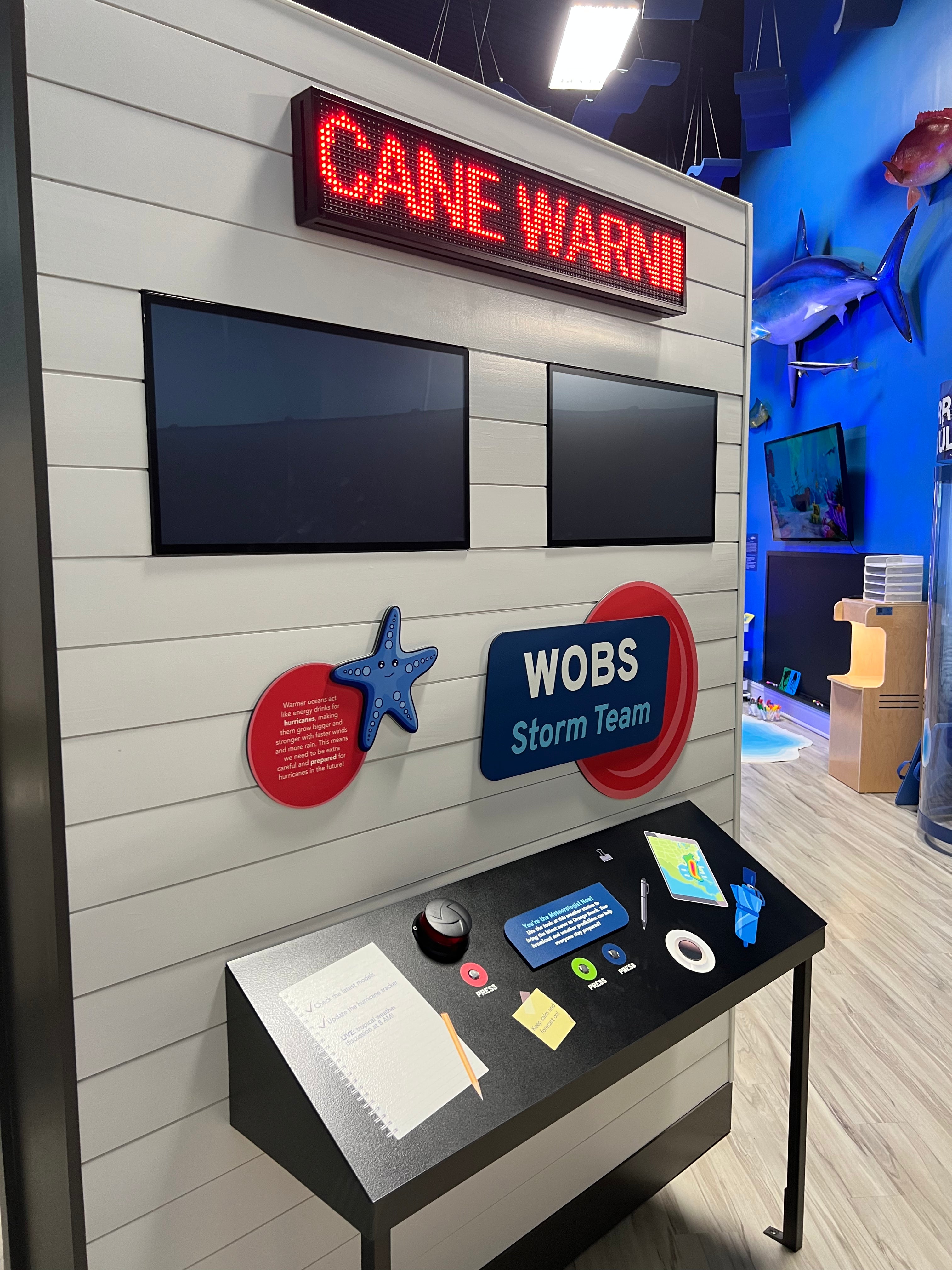 Hurricane Warning Video Displays