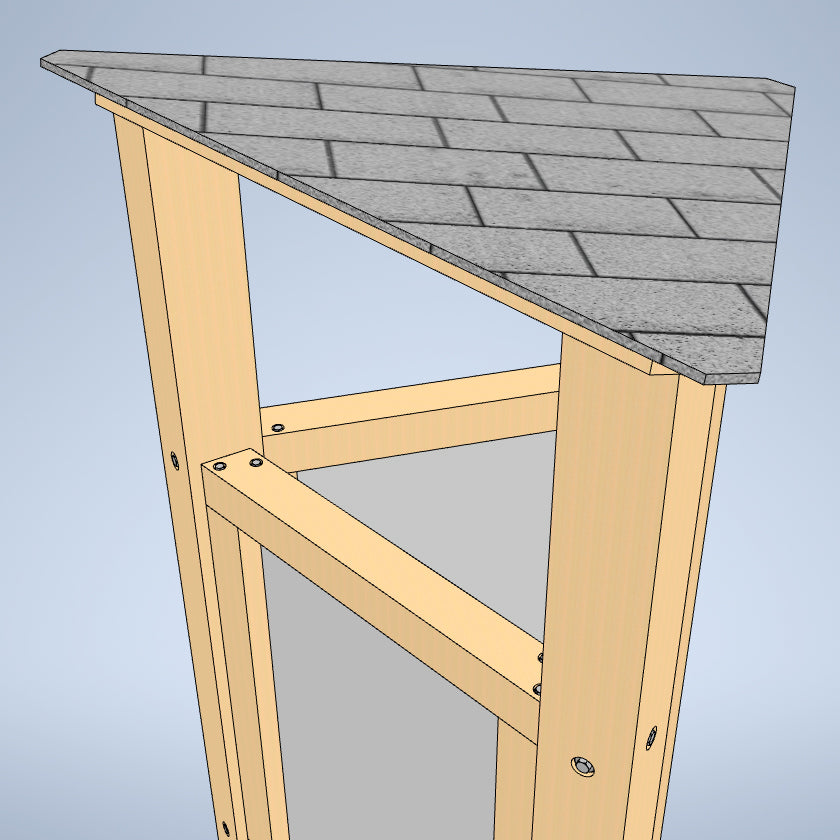 Triangular Kiosk (Wood)