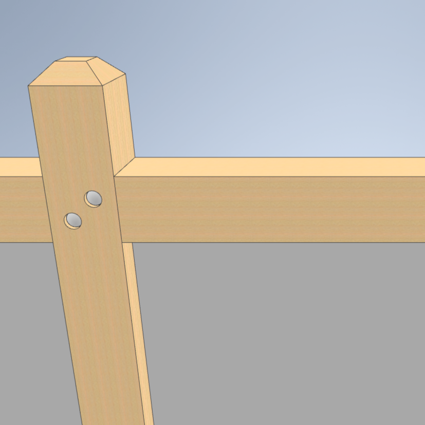 Triple Upright Mounts (Wood)