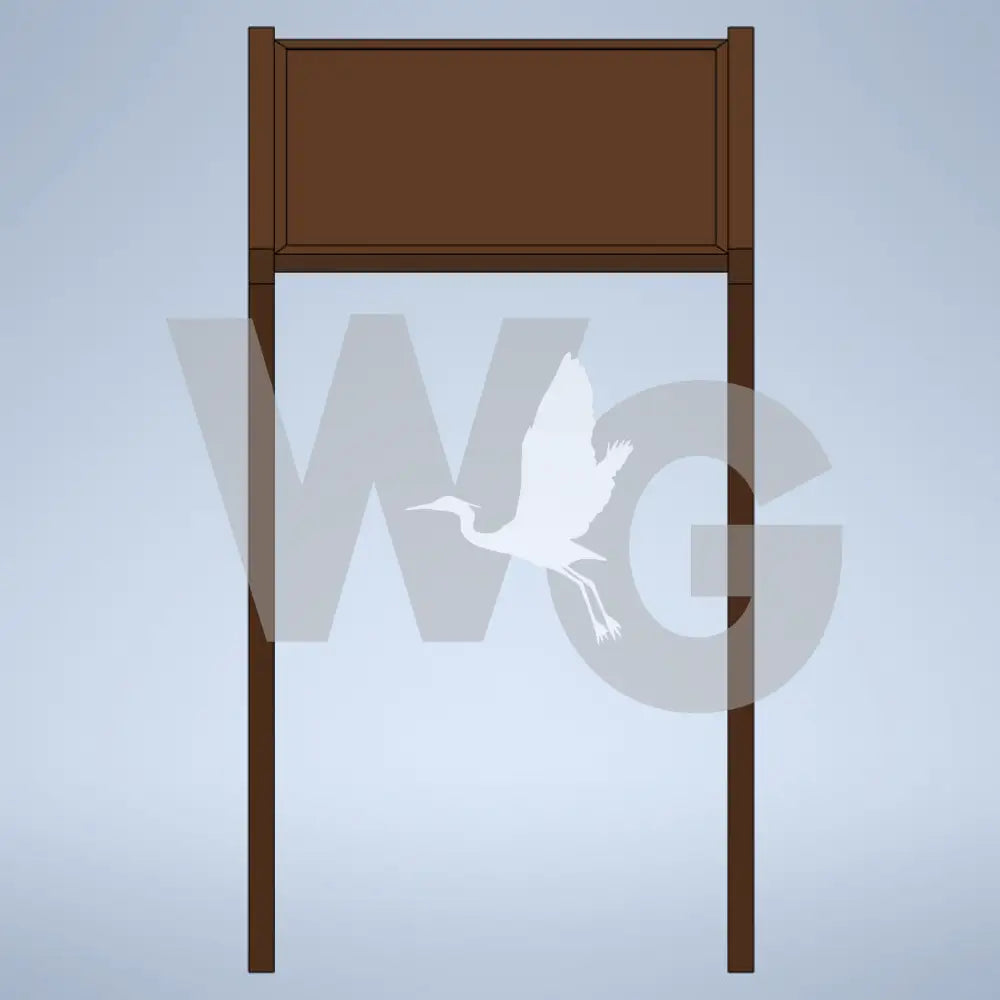 Angled Wayside Exhibit Mount (Aluminum/Steel)