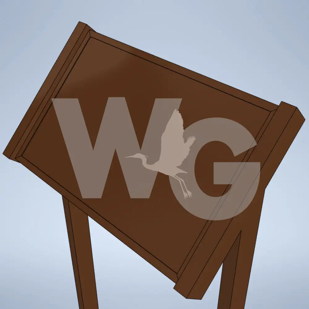 Angled Wayside Exhibit Mount (Aluminum/Steel)
