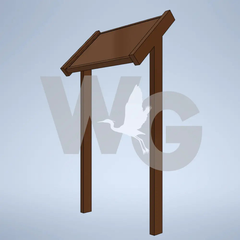 Angled Wayside Exhibit Mount (Aluminum/Steel)