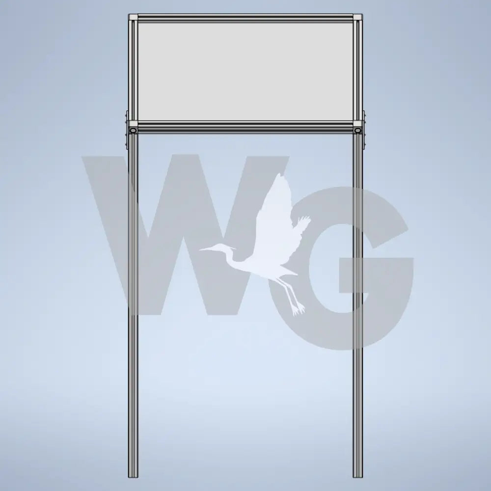Cantilevered Wayside Exhibit Mount (Aluminum Extrusion)