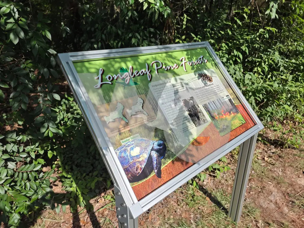 Cantilevered Wayside Exhibit Mount (Aluminum Extrusion)