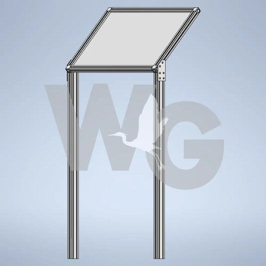 Cantilevered Wayside Exhibit Mount (Aluminum Extrusion)