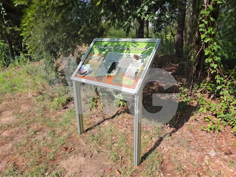 Cantilevered Wayside Exhibit Mount (Aluminum Extrusion)