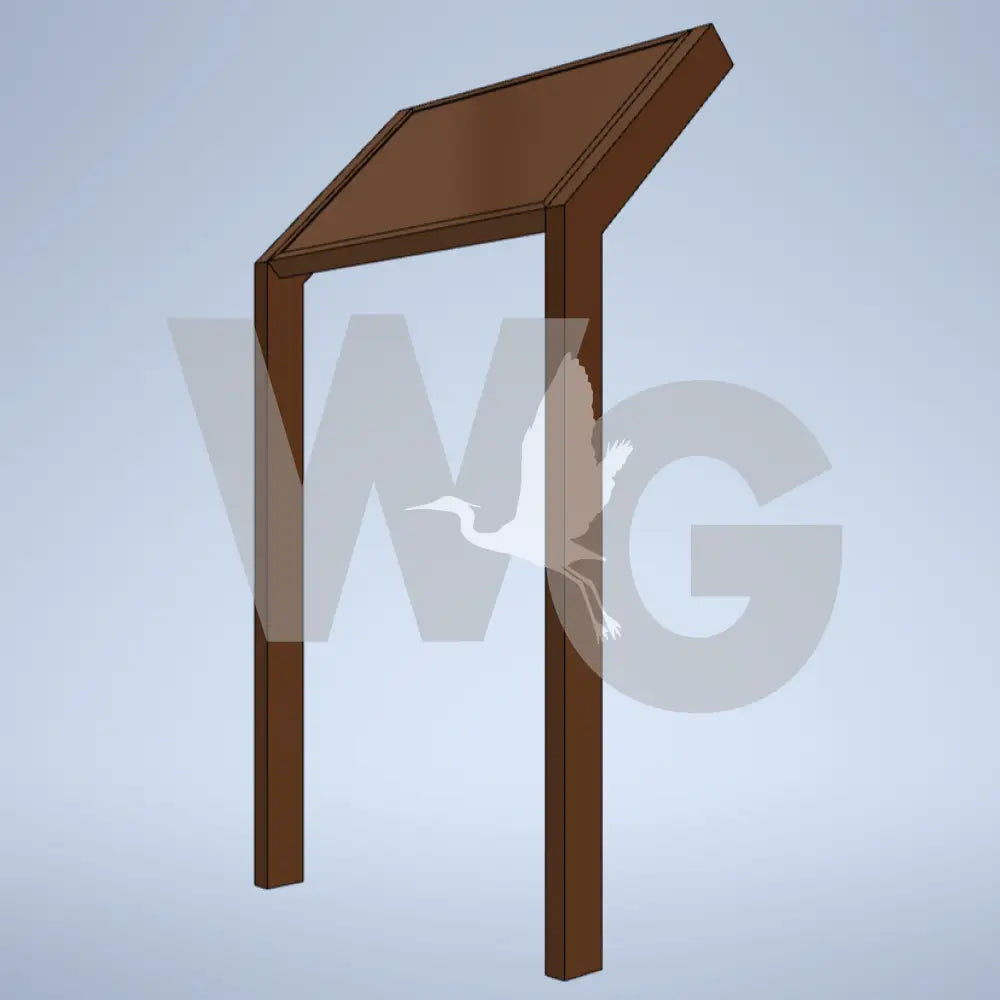 Cantilevered Wayside Exhibit Mount (Aluminum/Steel)