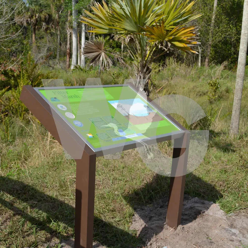 Cantilevered Wayside Exhibit Mount (Aluminum/Steel)