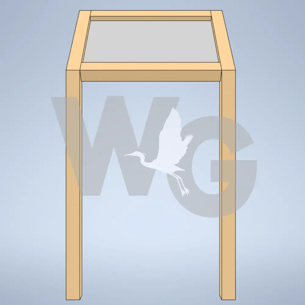 Cantilevered Wayside Exhibit Mount (Wood/Recycled Lumber) 3’ x 2’ Horizontal