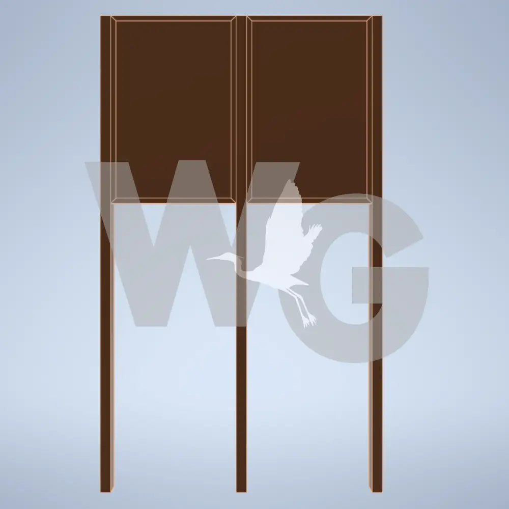 Double Upright Wayside Exhibit Mount (Aluminum/Steel)