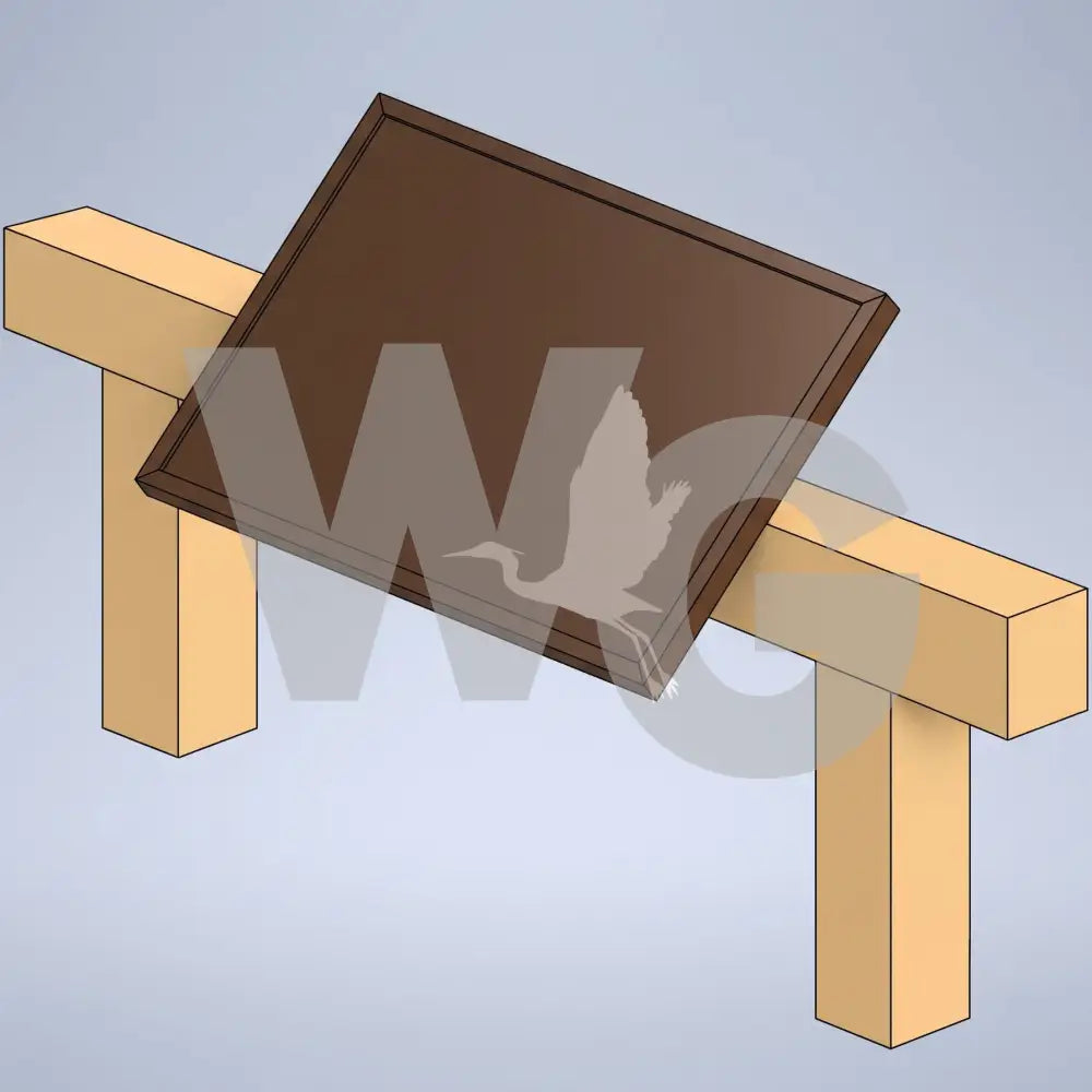 Framed Rail Wayside Exhibit Mount (Aluminum/Steel)