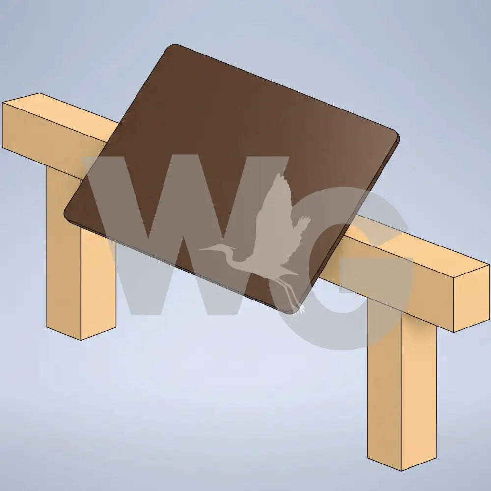 Frameless Rail Wayside Exhibit Mount (Aluminum/Steel)
