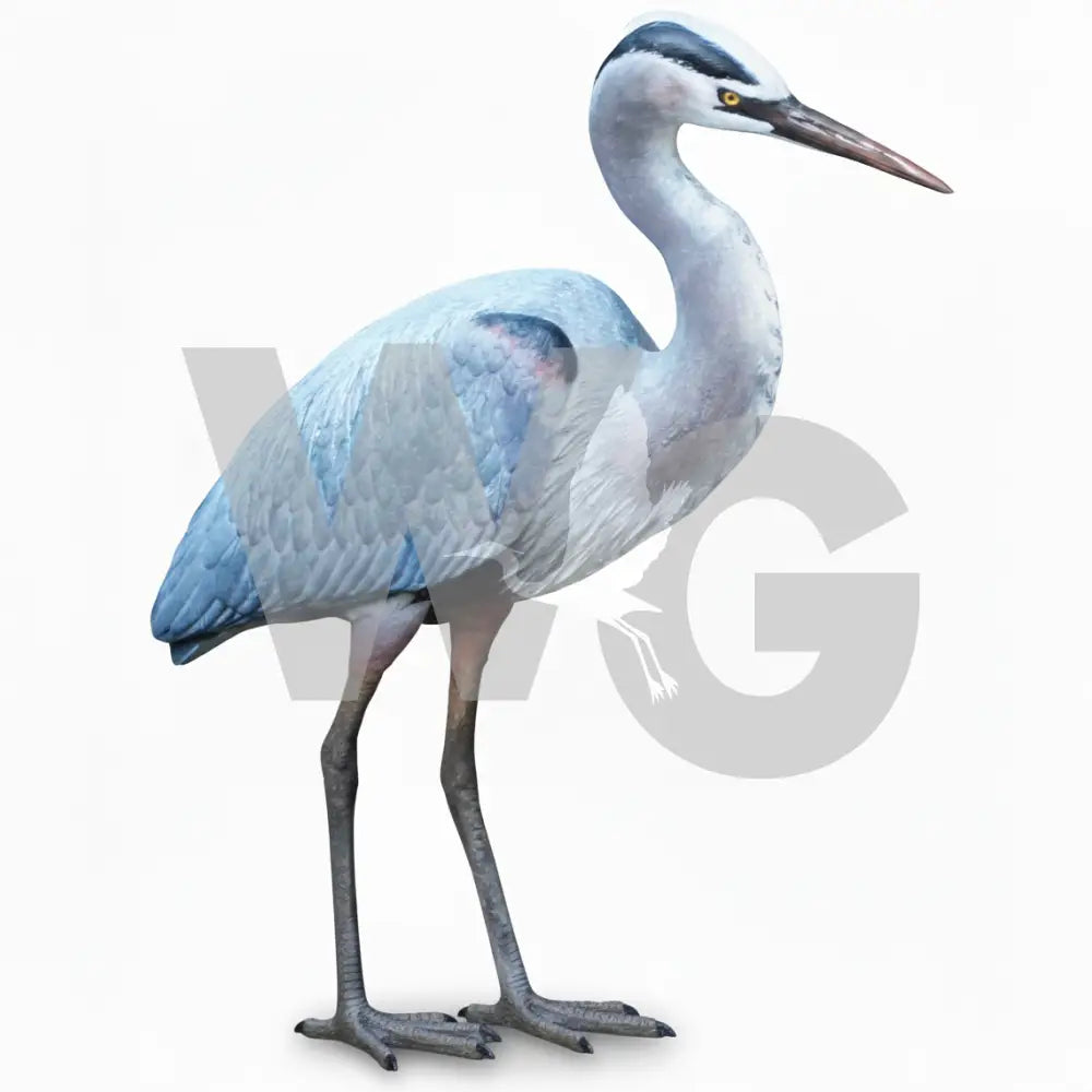 Life Size Great Blue Heron Diorama Model/Mount