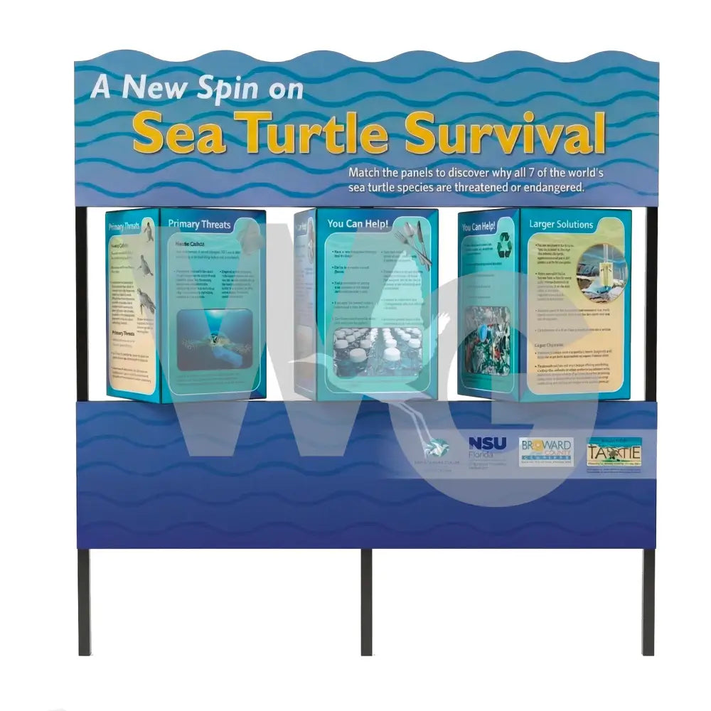 Outdoor Spin Cube Exhibit