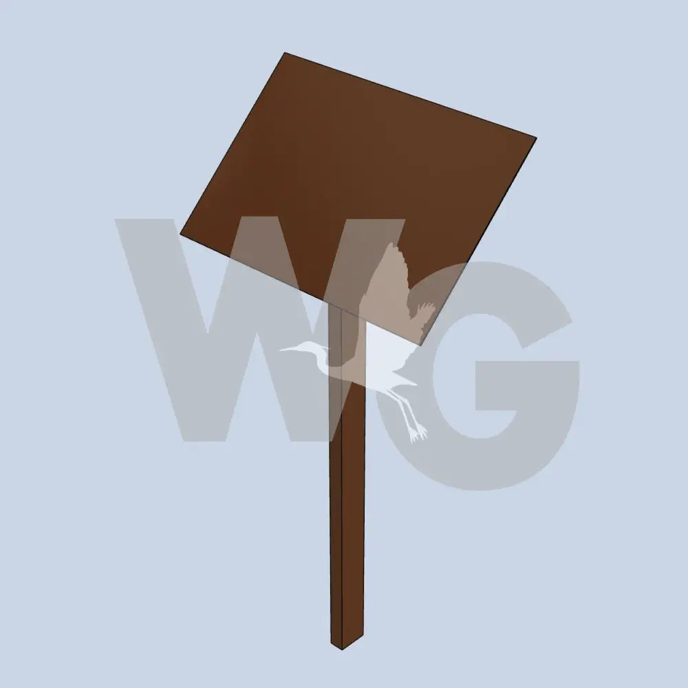 Pedestal 1 Wayside Exhibit Mount (Aluminum/Steel)