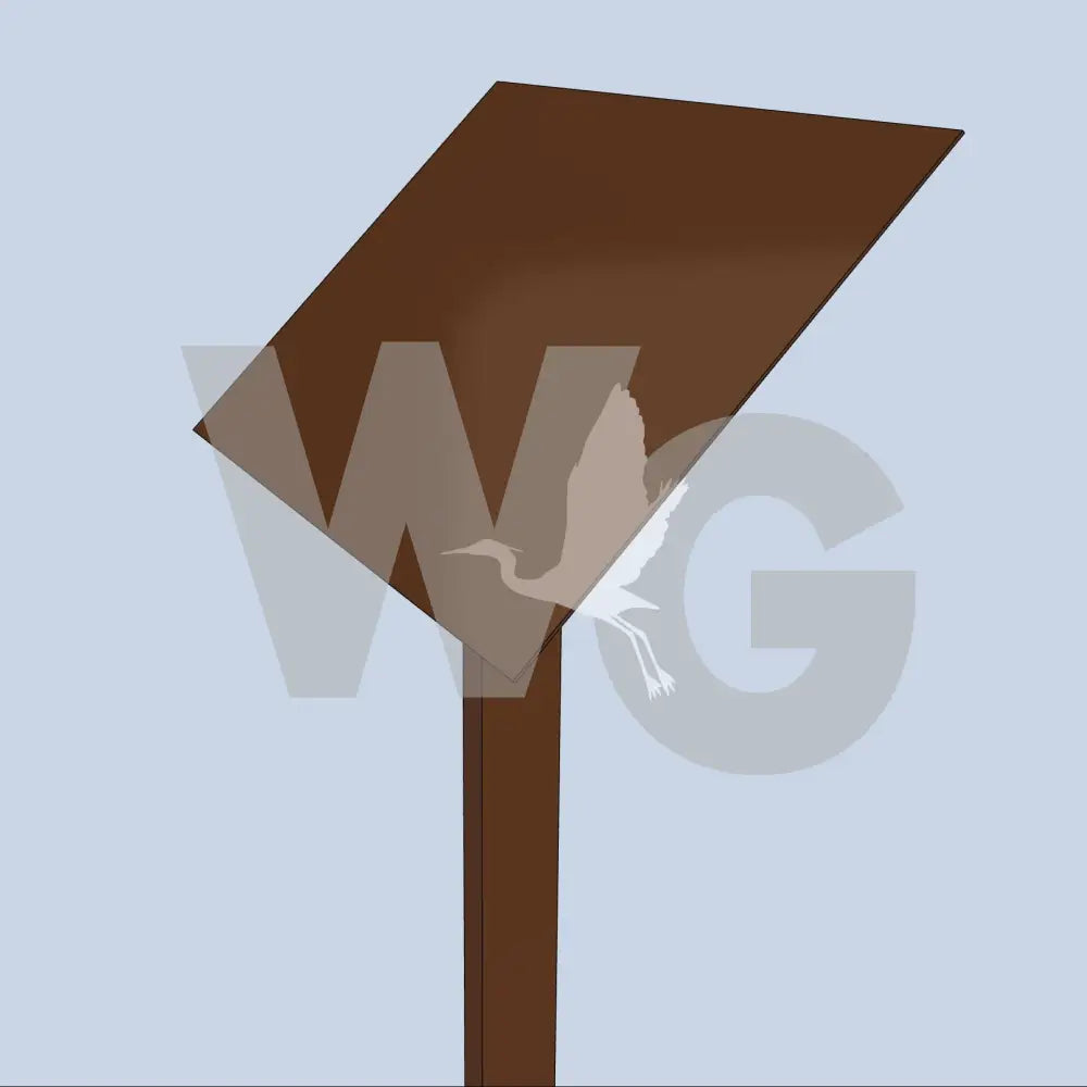 Pedestal 1 Wayside Exhibit Mount (Aluminum/Steel)