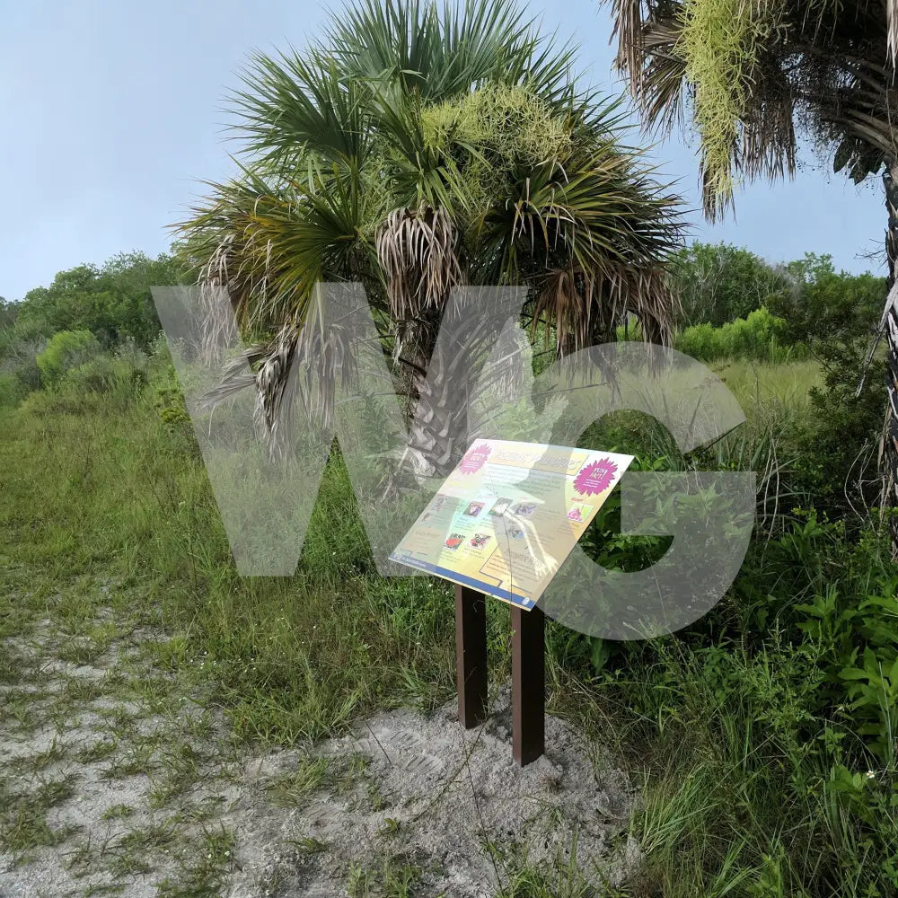 Pedestal Wayside Exhibit Mount (Aluminum/Steel)