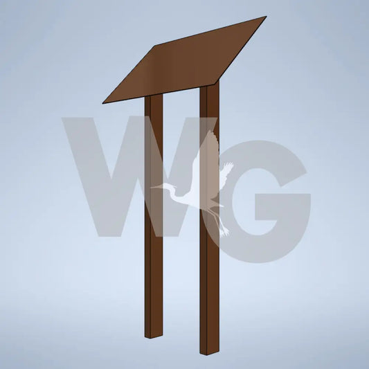 Pedestal Wayside Exhibit Mount (Aluminum/Steel)