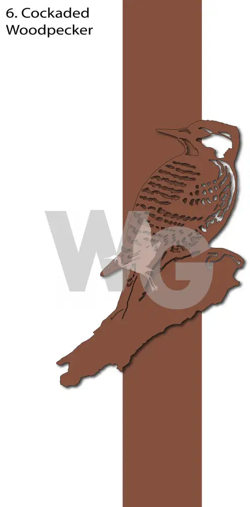 Powder Coated Aluminum Designs Cockaded Woodpecker